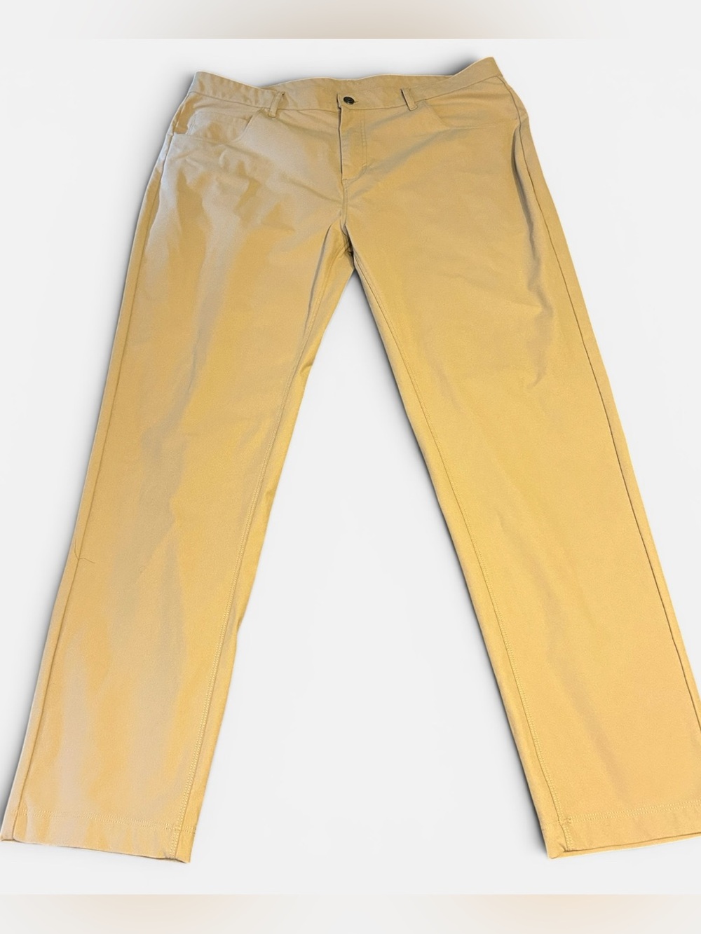 Fabletics Men’s The Don 5 Pocket Pant Slim Fit 38” W Khaki Pants